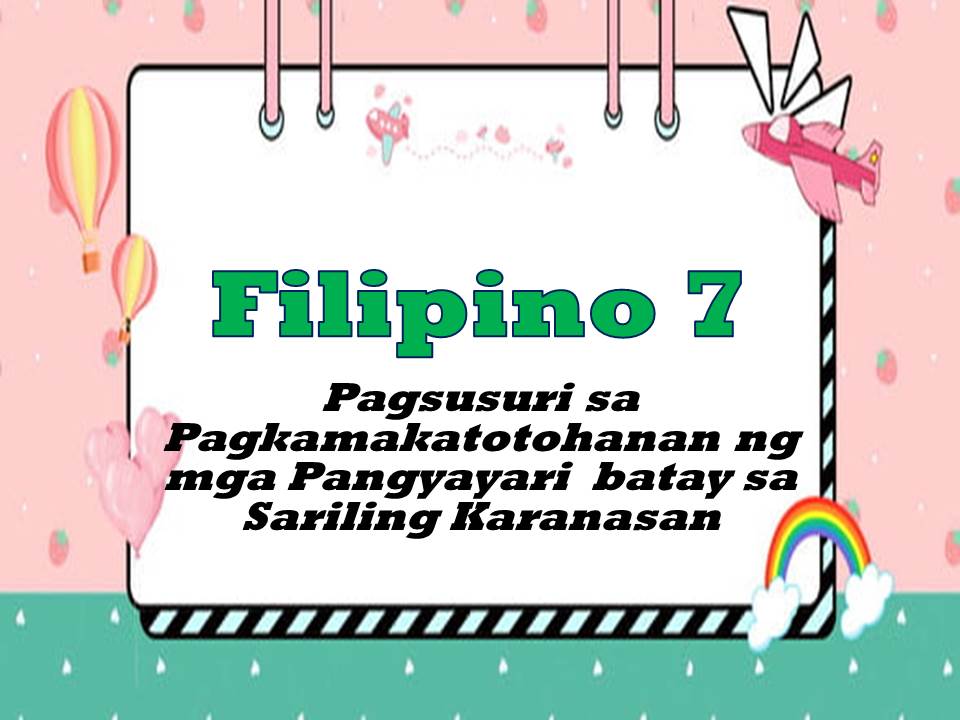FILIPINO 7 