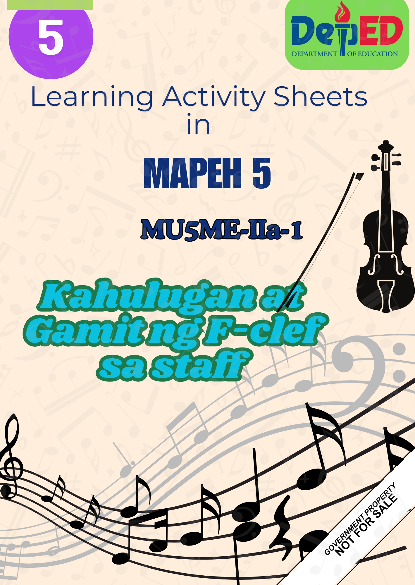 136838_Tanong Elementary School 1_MAPEH5_Quarter 2_Module 1_Kahulugan at Gamit ng F-clef sa staff